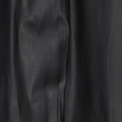 PRETTYLITTLETHING Womens Black Polyester Chino Leggings Size 4