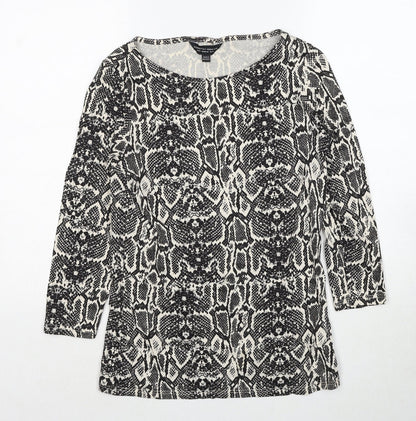 Womens UK Size 10 Dorothy Perkins Black Basic Blouse