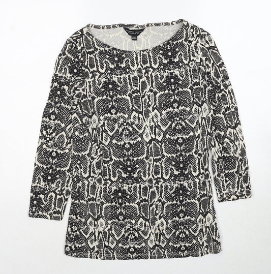 Womens UK Size 10 Dorothy Perkins Black Basic Blouse