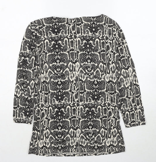 Womens UK Size 10 Dorothy Perkins Black Basic Blouse