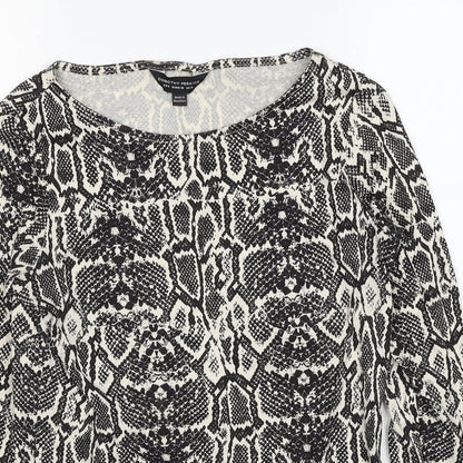 Womens UK Size 10 Dorothy Perkins Black Basic Blouse