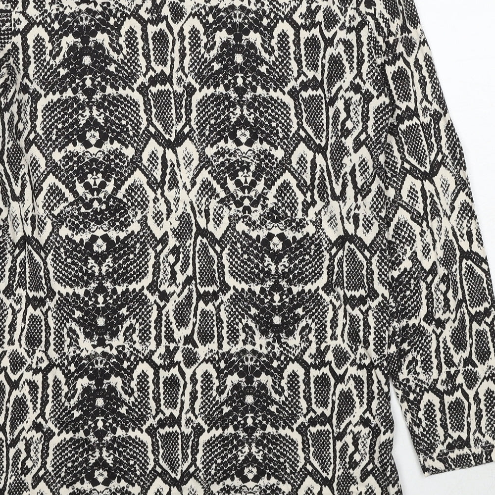 Womens UK Size 10 Dorothy Perkins Black Basic Blouse
