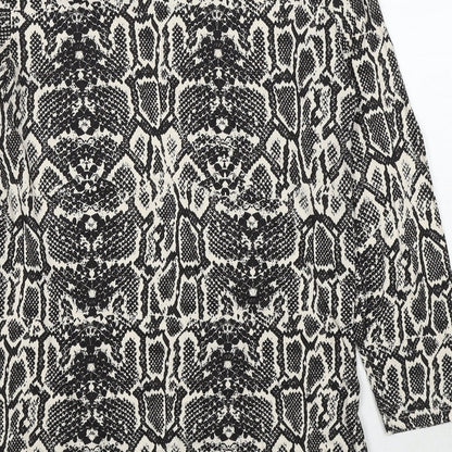 Womens UK Size 10 Dorothy Perkins Black Basic Blouse