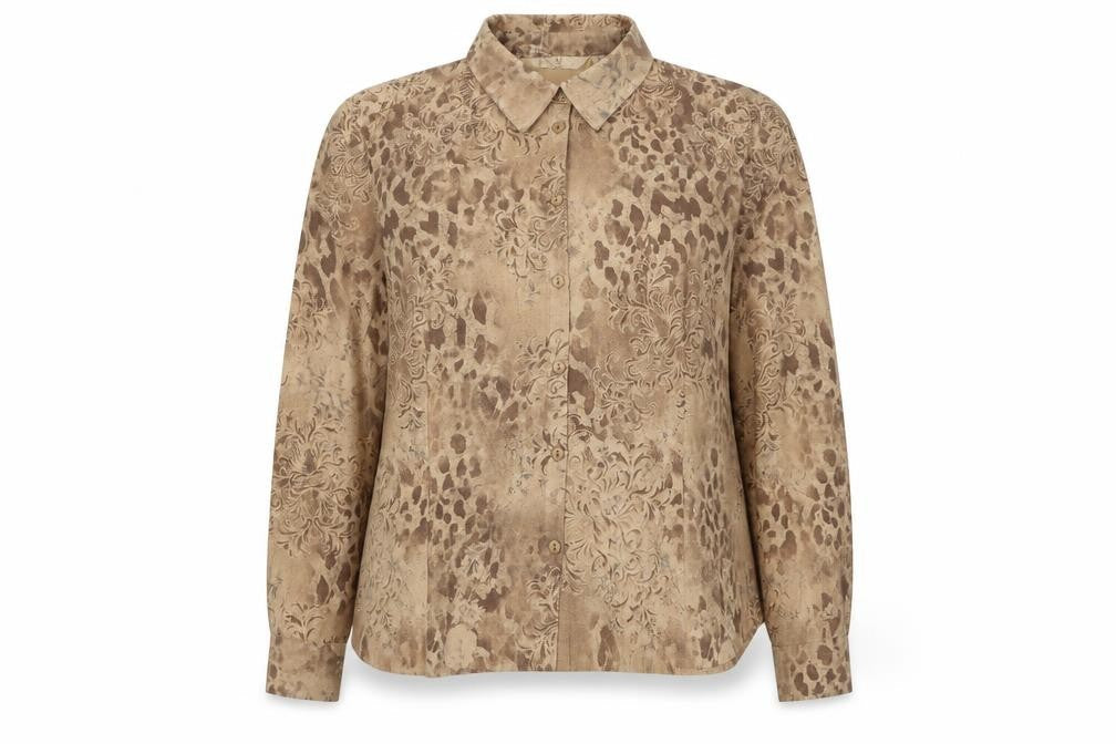 Womens UK Size 20 EWM Beige Basic Button-Up