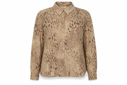 Womens UK Size 20 EWM Beige Basic Button-Up