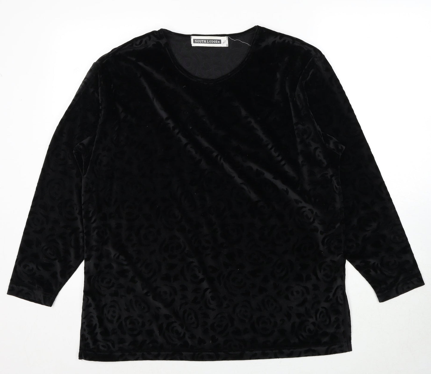 Womens UK Size S South Lodge Black Basic Blouse