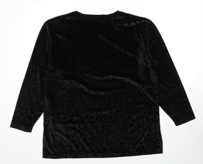 Womens UK Size S South Lodge Black Basic Blouse