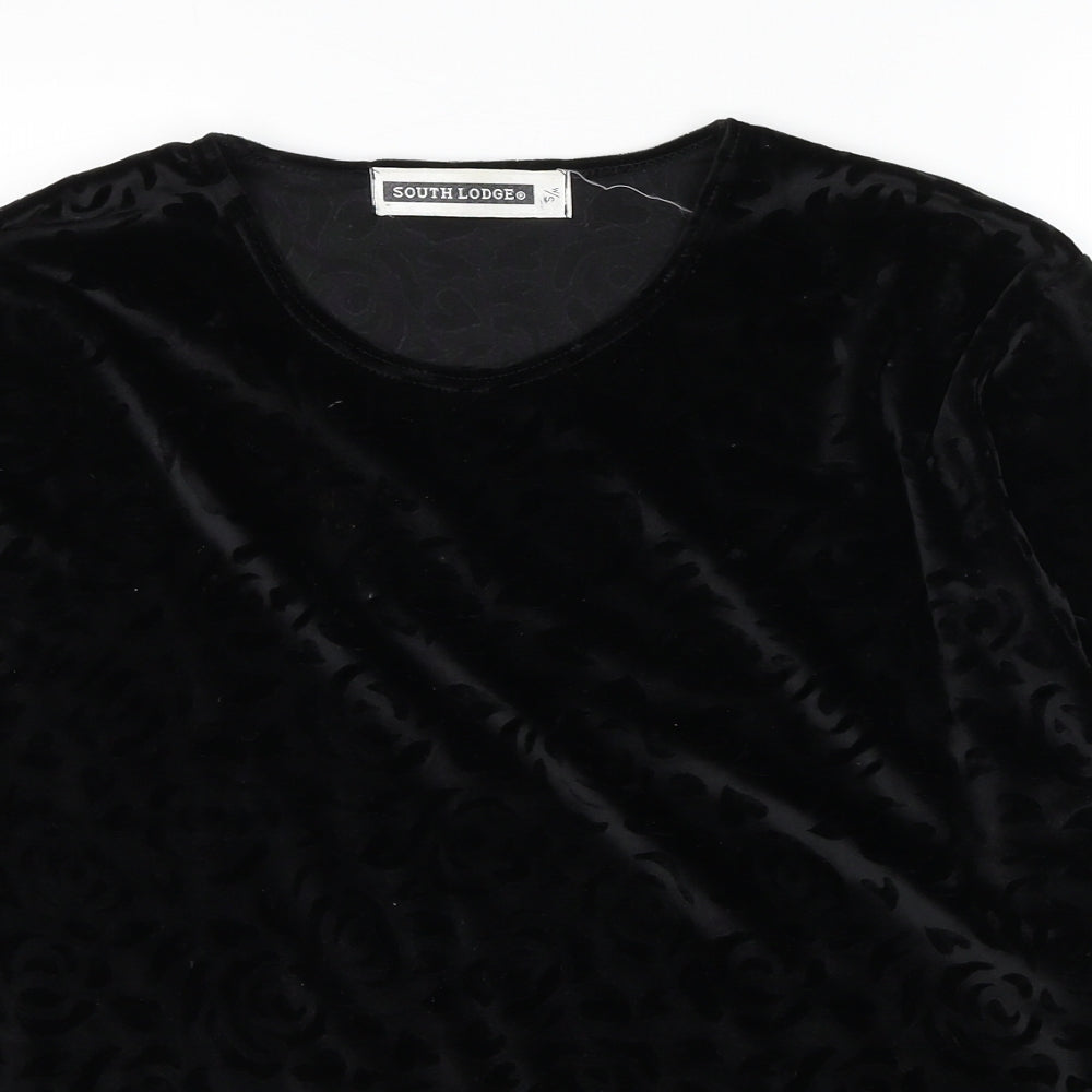 Womens UK Size S South Lodge Black Basic Blouse