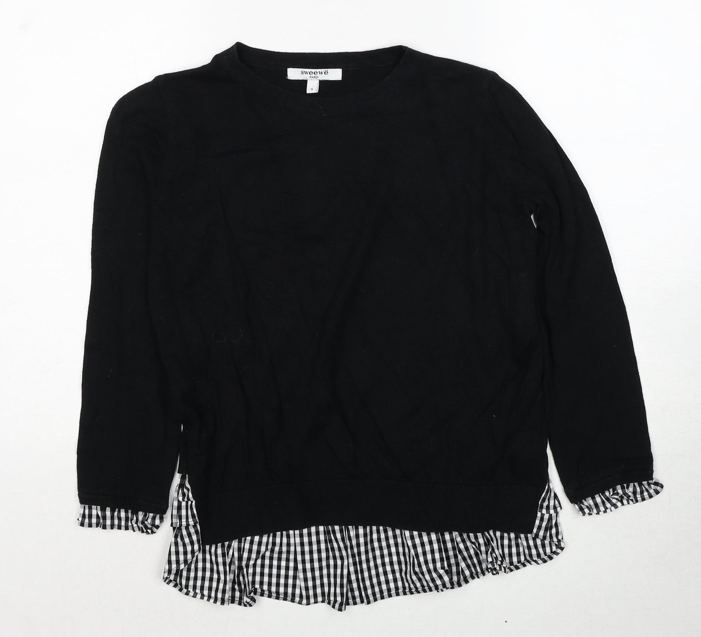 Womens UK Size S Sweewe Black Pullover Jumper