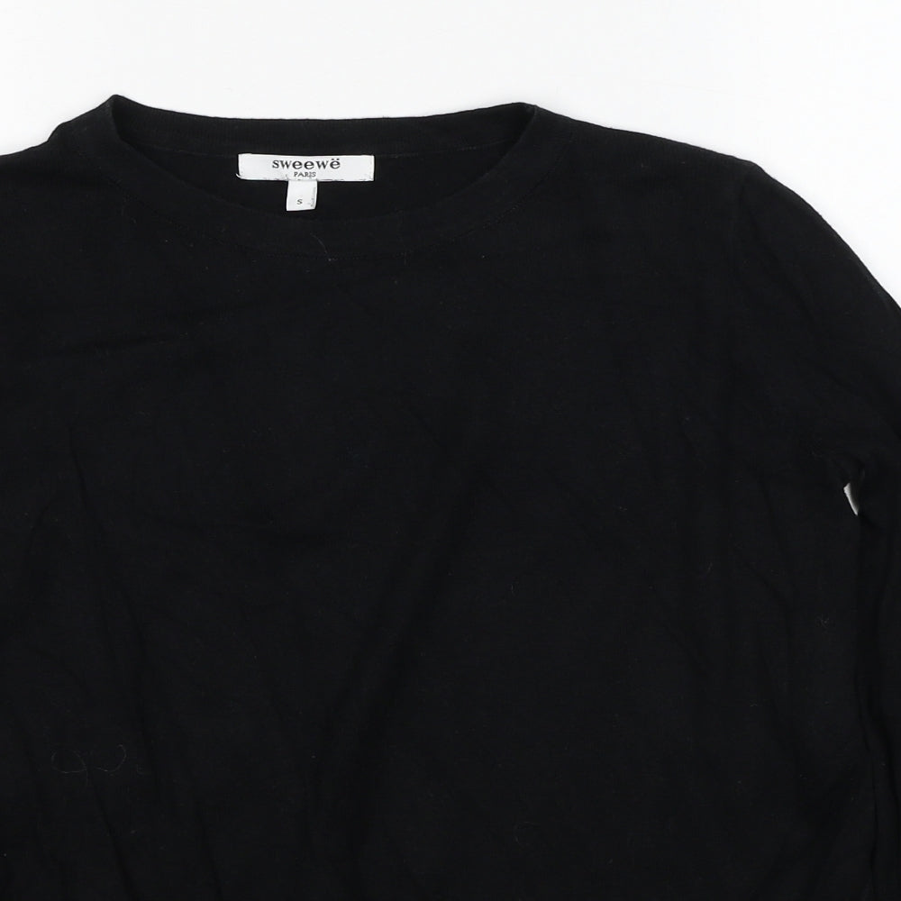 Womens UK Size S Sweewe Black Pullover Jumper