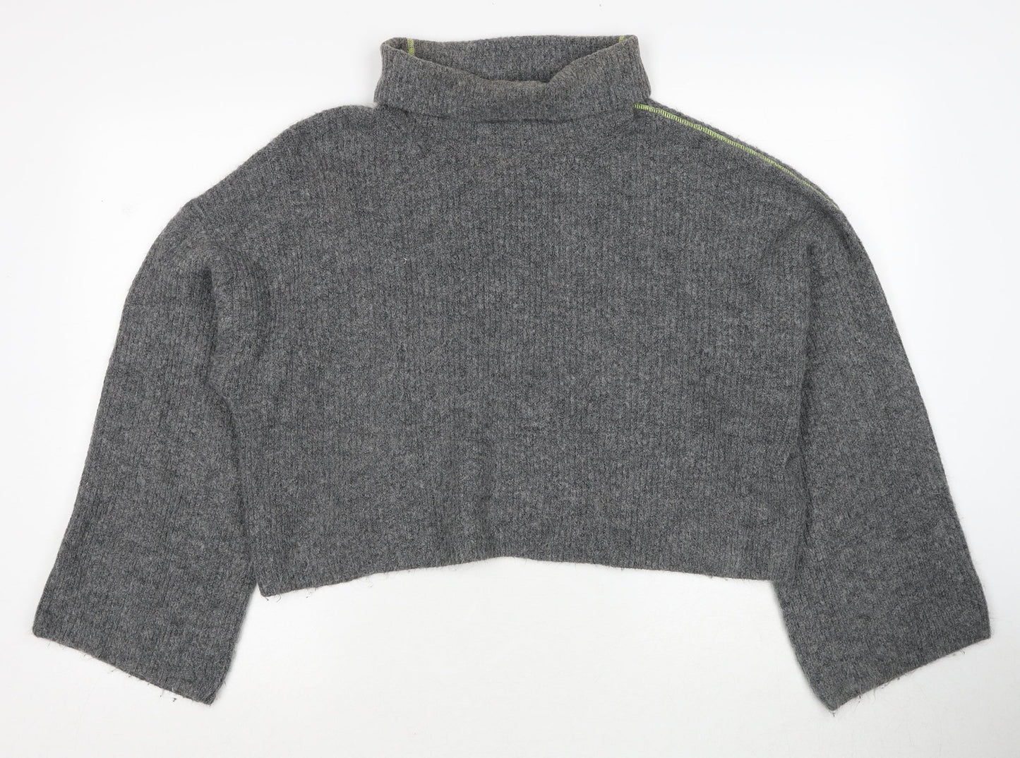 Womens UK Size 10 Topshop Grey Pullover Jumper