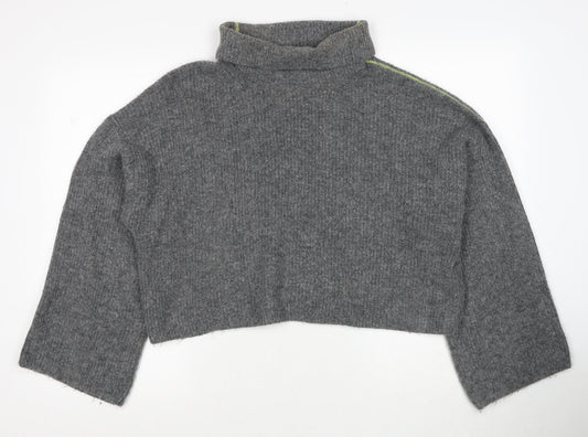 Womens UK Size 10 Topshop Grey Pullover Jumper