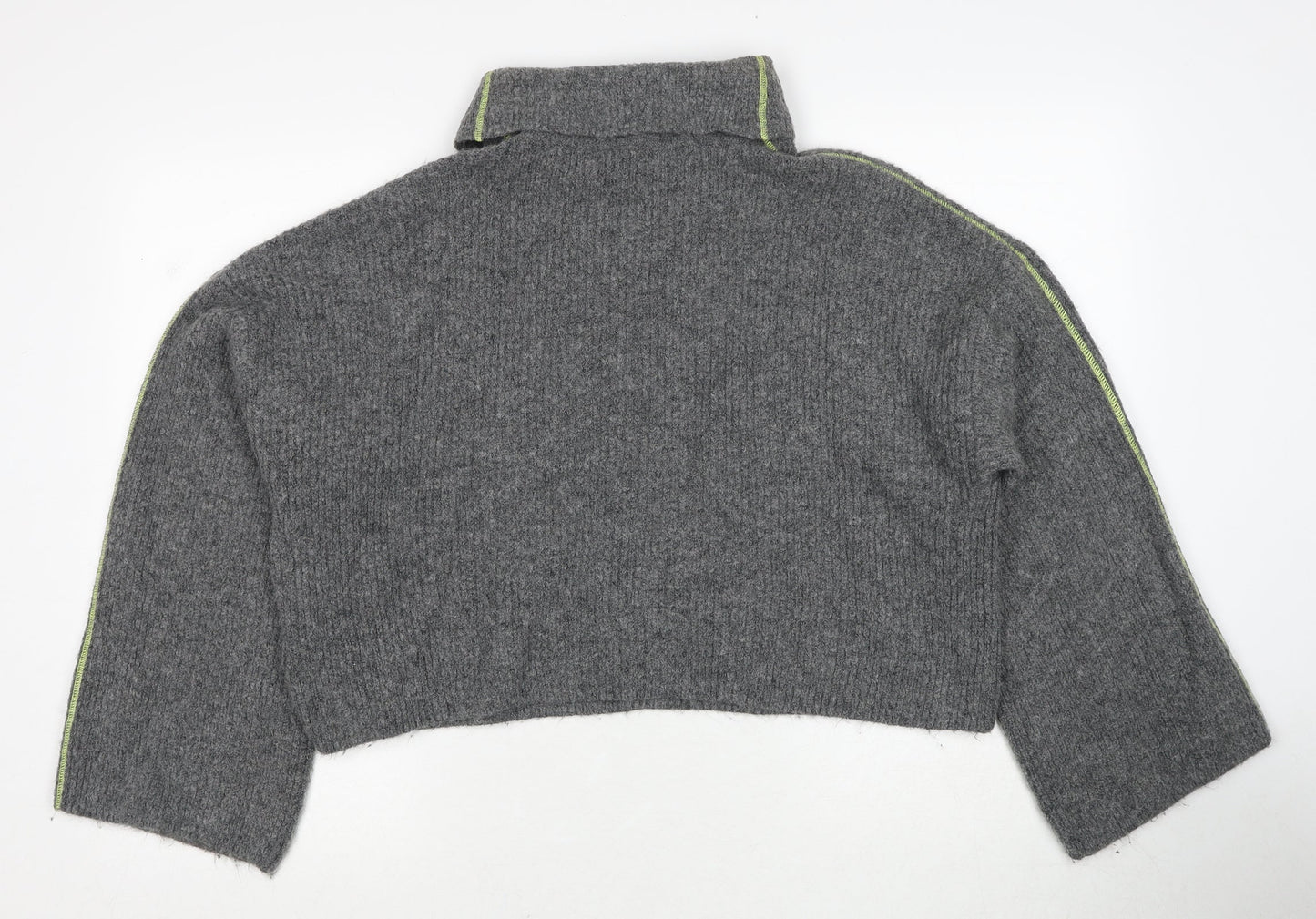 Womens UK Size 10 Topshop Grey Pullover Jumper