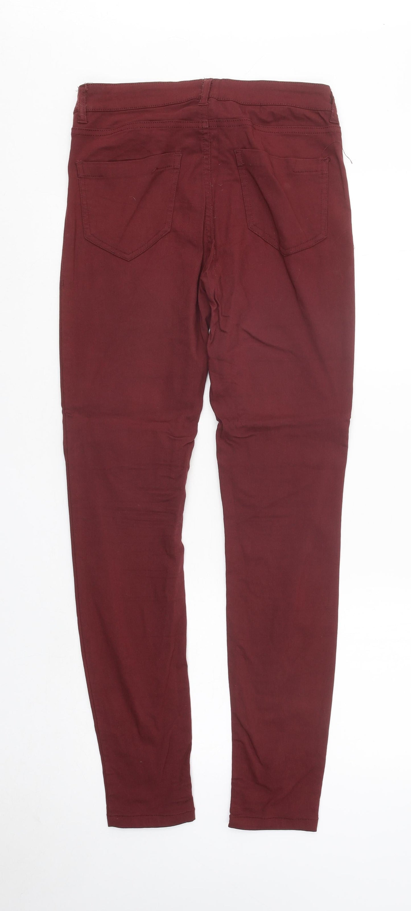 Womens UK Size M FB Sister Regular Fit Skinny Red Jeans