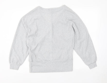 Womens UK Size S New Look Grey Pullover Jumper