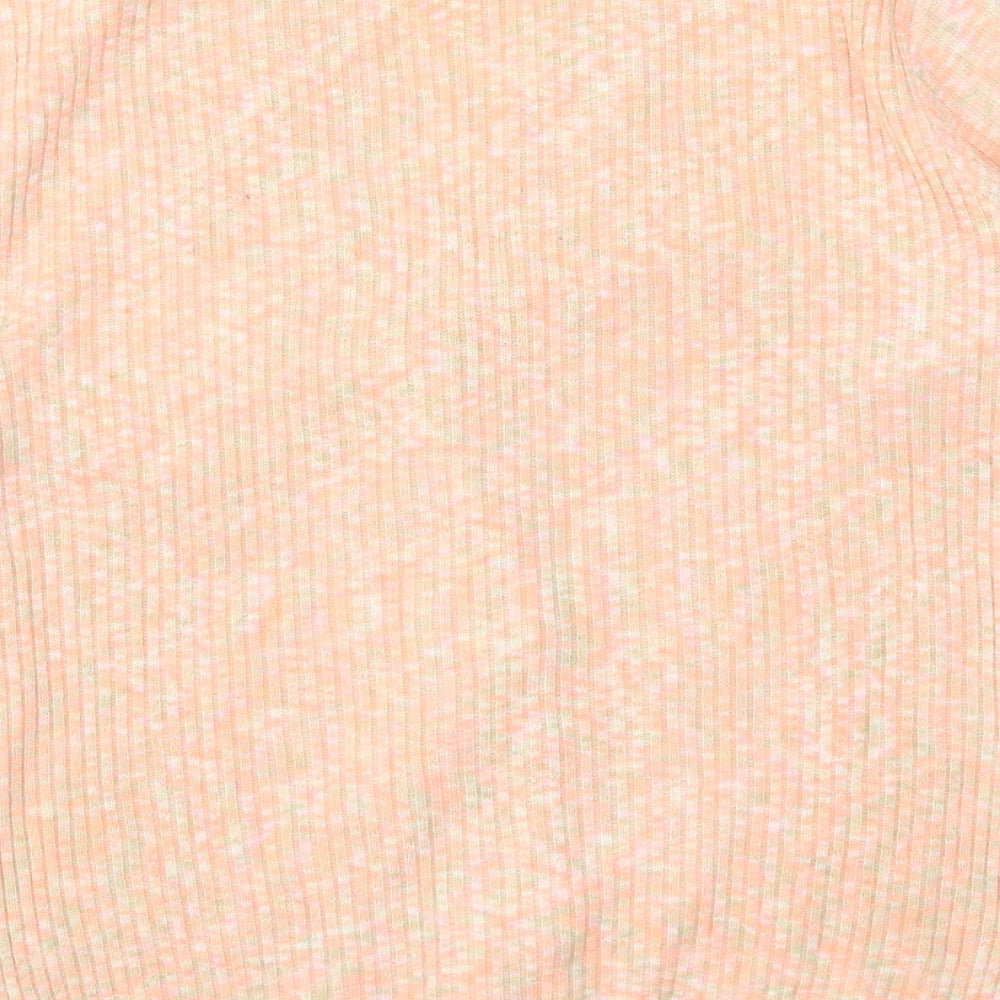 Skylar Womens Pink V-Neck Acrylic Cardigan Jumper Size S