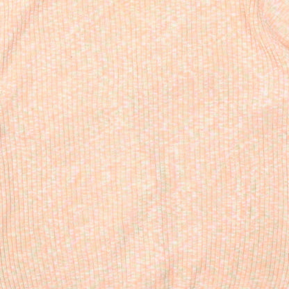 Skylar Womens Pink V-Neck Acrylic Cardigan Jumper Size S