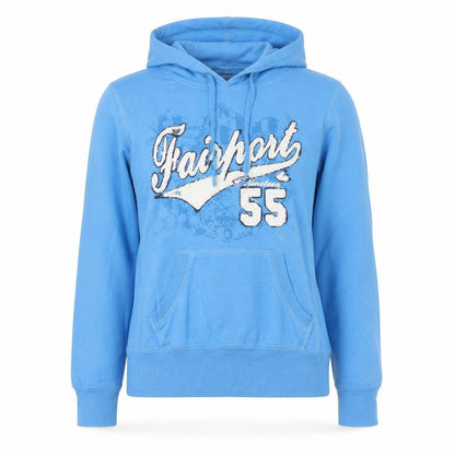 FairPart Womens Blue Polyester Pullover Hoodie Size 12 Pullover
