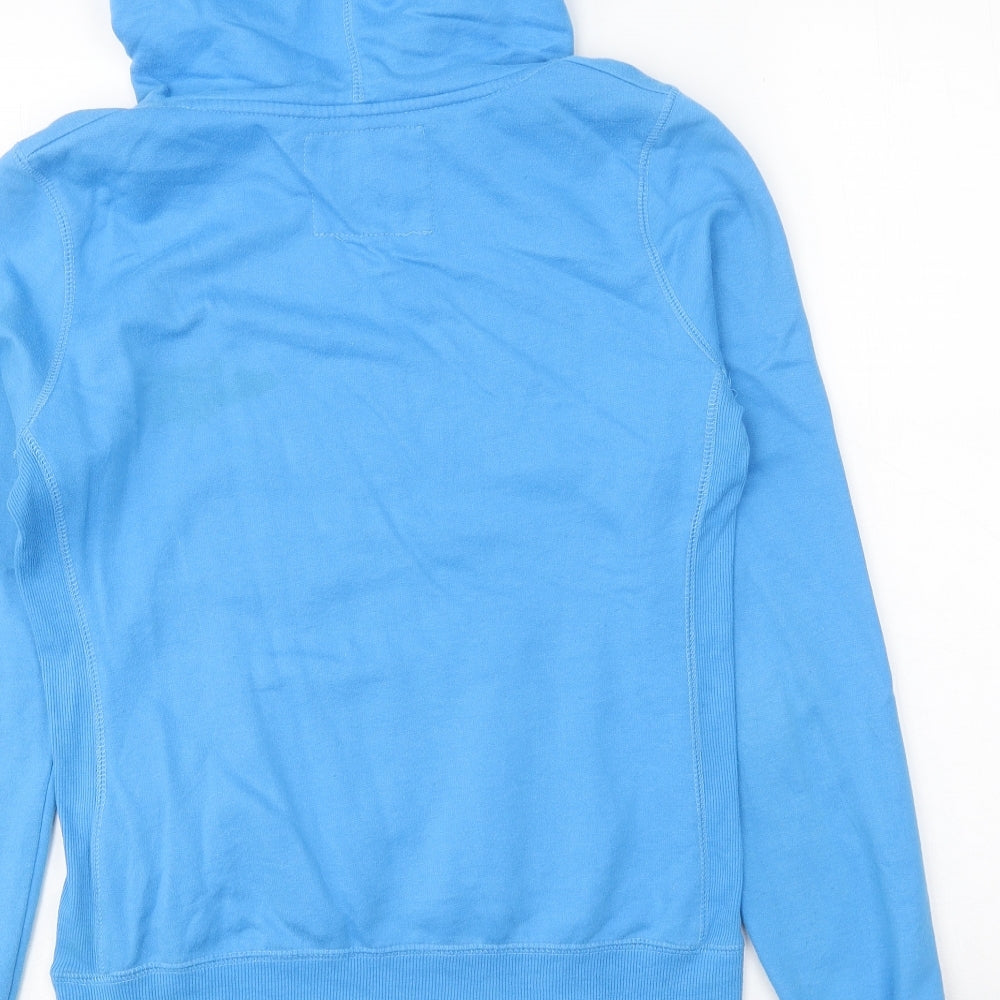 FairPart Womens Blue Polyester Pullover Hoodie Size 12 Pullover