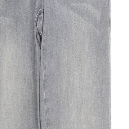 Tramontana Womens Grey Cotton Skinny Jeans Size 6 L32 in Regular Button