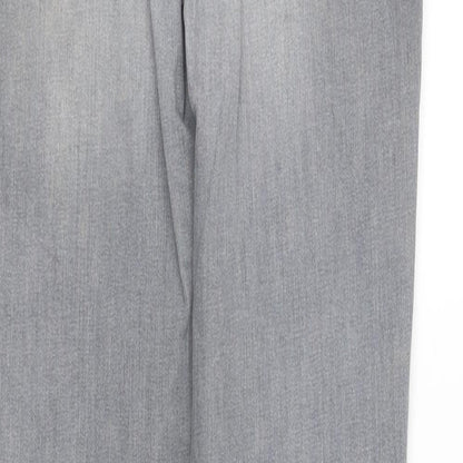 Tramontana Womens Grey Cotton Skinny Jeans Size 6 L32 in Regular Button