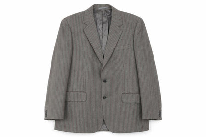 Keith Mallison Mens Grey Striped Wool Jacket Suit Jacket Size 40 Regular