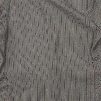 Keith Mallison Mens Grey Striped Wool Jacket Suit Jacket Size 40 Regular