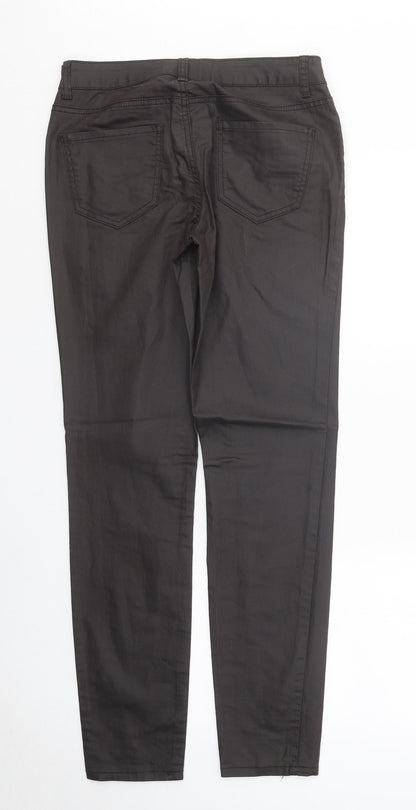 AJC Womens Black Polyester Straight Jeans Size 10 L29 in Regular Zip