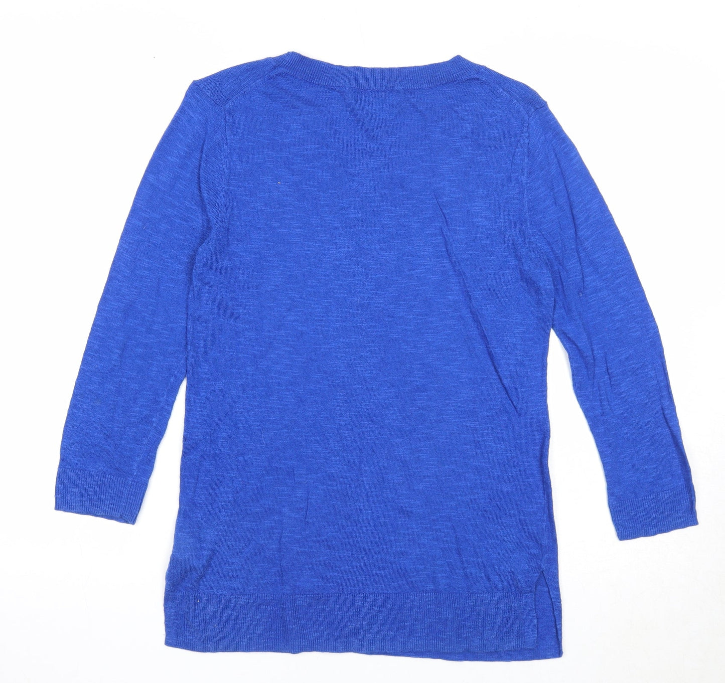 Gap Womens Blue Round Neck Cotton Pullover Jumper Size XS