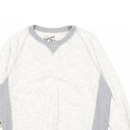 Topman Mens Grey Cotton Pullover Sweatshirt Size S