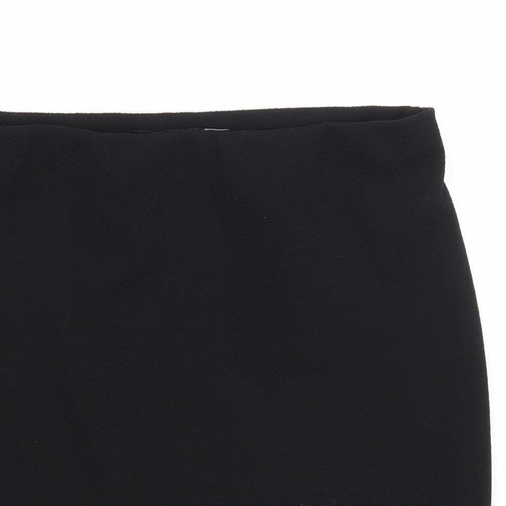 Boohoo Womens Black Polyester Bandage Skirt Size 10