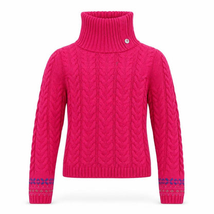 Lulurain Girls Pink Roll Neck Cotton Pullover Jumper Size 6 Years Pullover