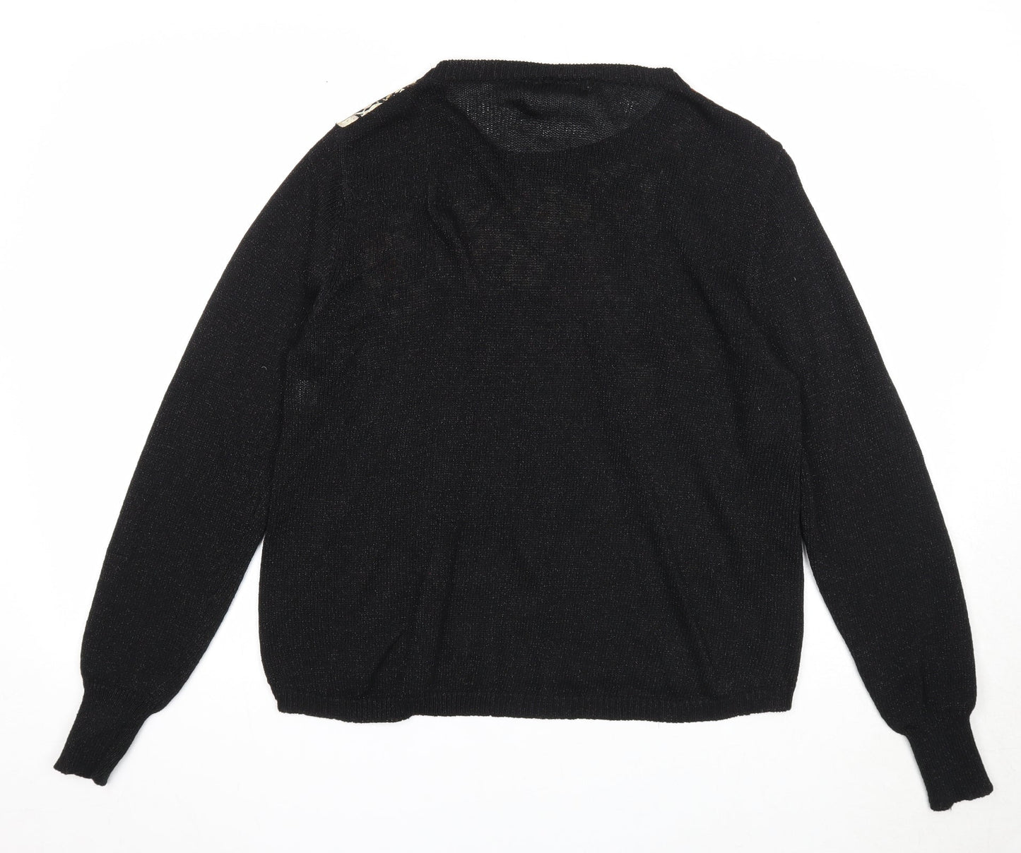 Womens UK Size M Misumi Black Pullover Jumper