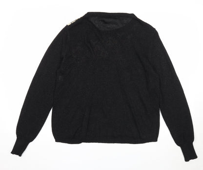 Womens UK Size M Misumi Black Pullover Jumper