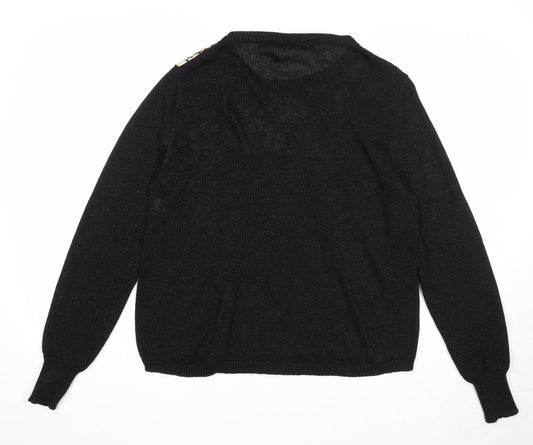 Womens UK Size M Misumi Black Pullover Jumper
