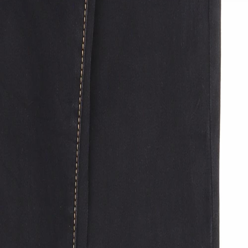 Cindy H Womens Black Cotton Skinny Jeans Size 8 Regular Zip
