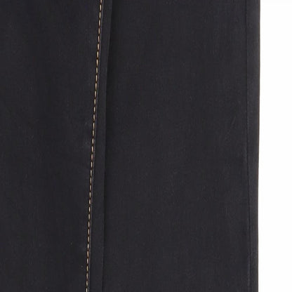 Cindy H Womens Black Cotton Skinny Jeans Size 8 Regular Zip