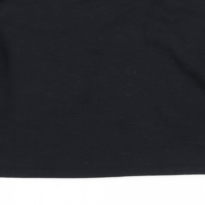 Blitz R Womens Black Cotton Pullover Sweatshirt Size S Pullover