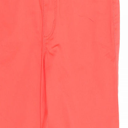 Womens UK Size 6 Street One Regular Fit Straight Red Jeans