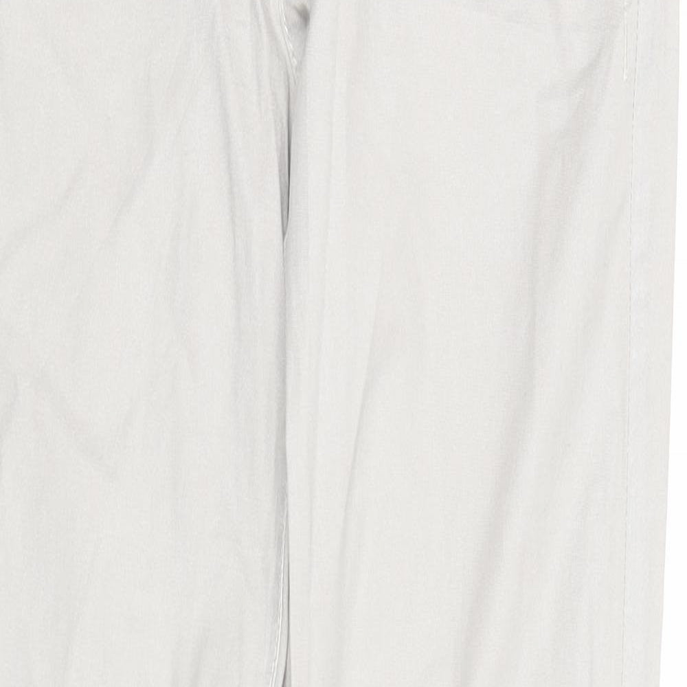 Joker Womens Grey Cotton Trousers Size 30 in Regular Zip