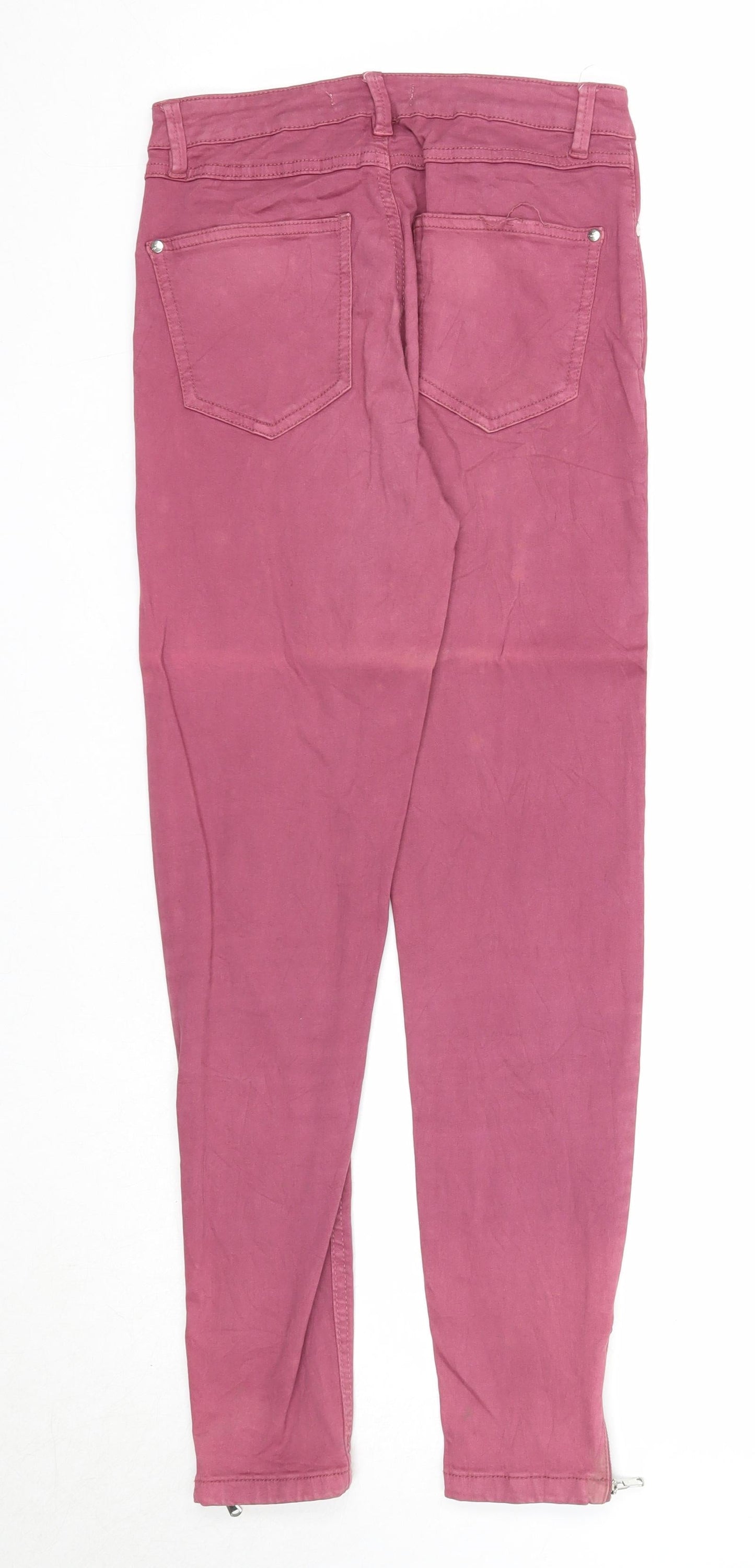 S.insay Womens Purple Cotton Skinny Jeans Size S Regular Zip