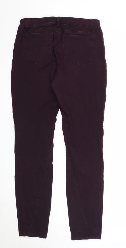 Dex Womens Purple Cotton Straight Jeans Size 31 in Regular Zip