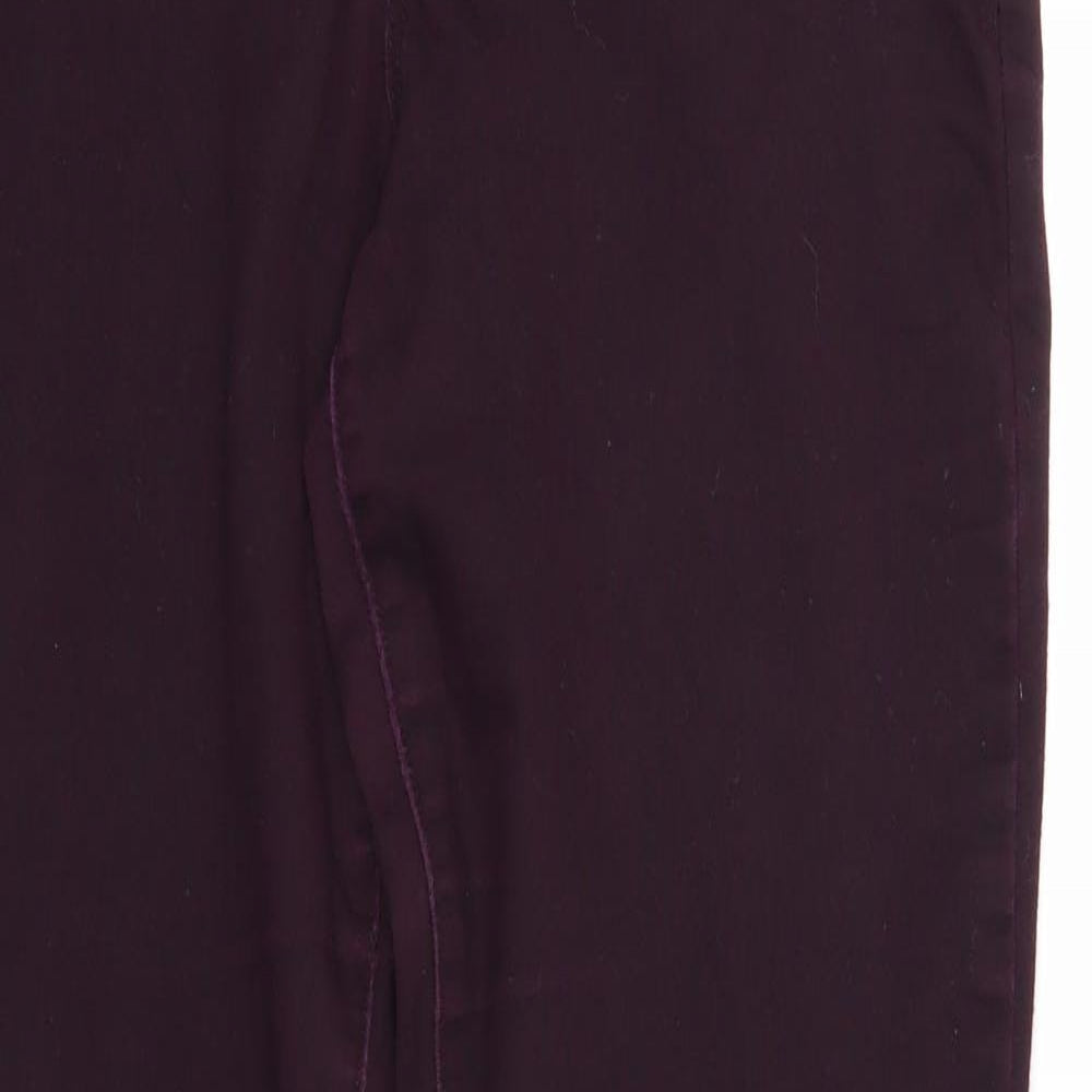 Dex Womens Purple Cotton Straight Jeans Size 31 in Regular Zip