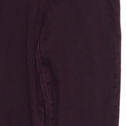 Dex Womens Purple Cotton Straight Jeans Size 31 in Regular Zip