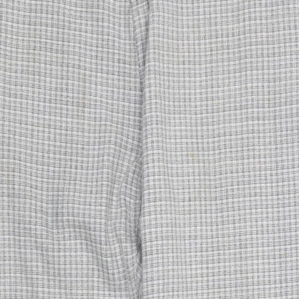 Womens UK Size 16 Zara Regular Fit Chino Grey Trousers