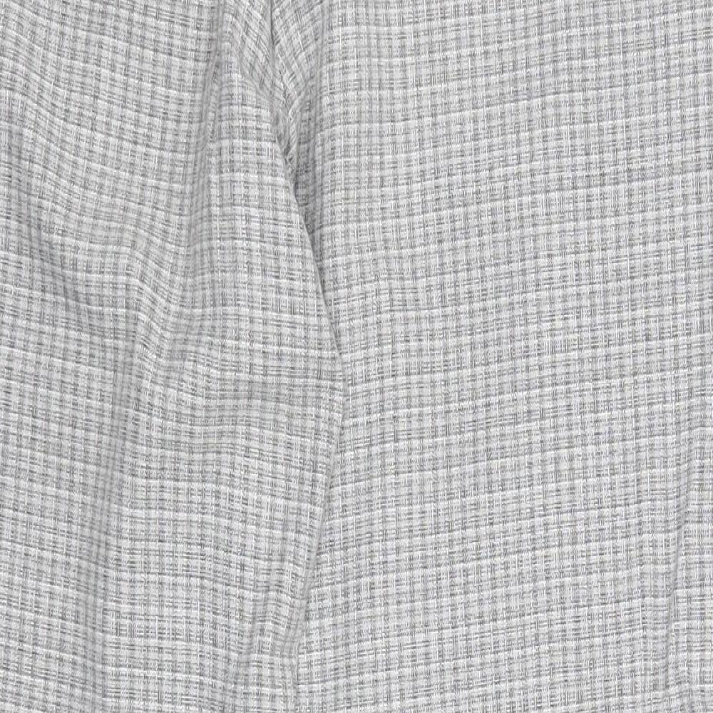 Womens UK Size 16 Zara Regular Fit Chino Grey Trousers