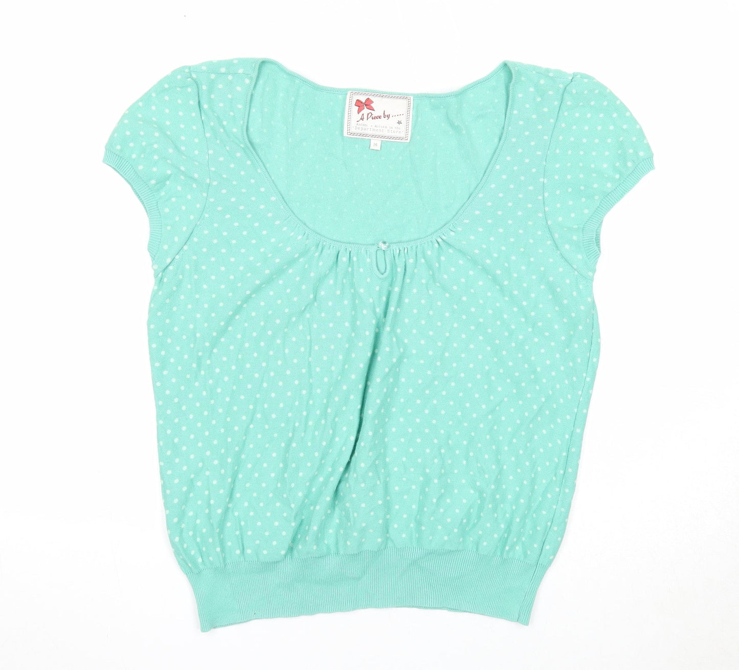 Womens UK Size 16 Debenhams Green Pullover Jumper