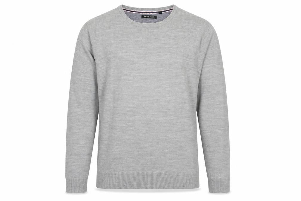 Mens UK Size XL Brave Soul Grey Pullover Jumper