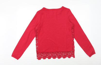 Womens UK Size 6 NEXT Red Pullover Sweatshirt