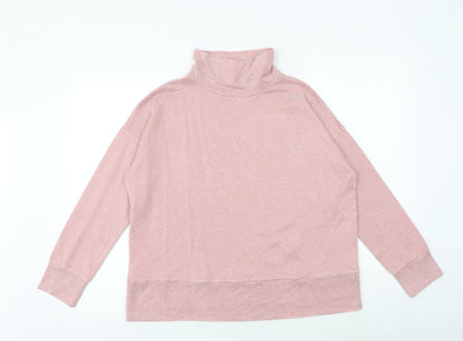 M&Co Womens Pink Viscose Pullover Sweatshirt Size 12 Pullover